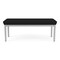 Lesro Lenox Steel 2 Seat Bench, Black/Onyx Seat, Black/Onyx Back, 45 W 21 L 18.5 H LS2001 - alternate 1
